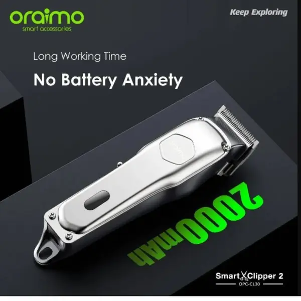 Oraimo OPC-CL30 SmartClipper2 Professional Cordless Hair Clipper- Silver – View 3